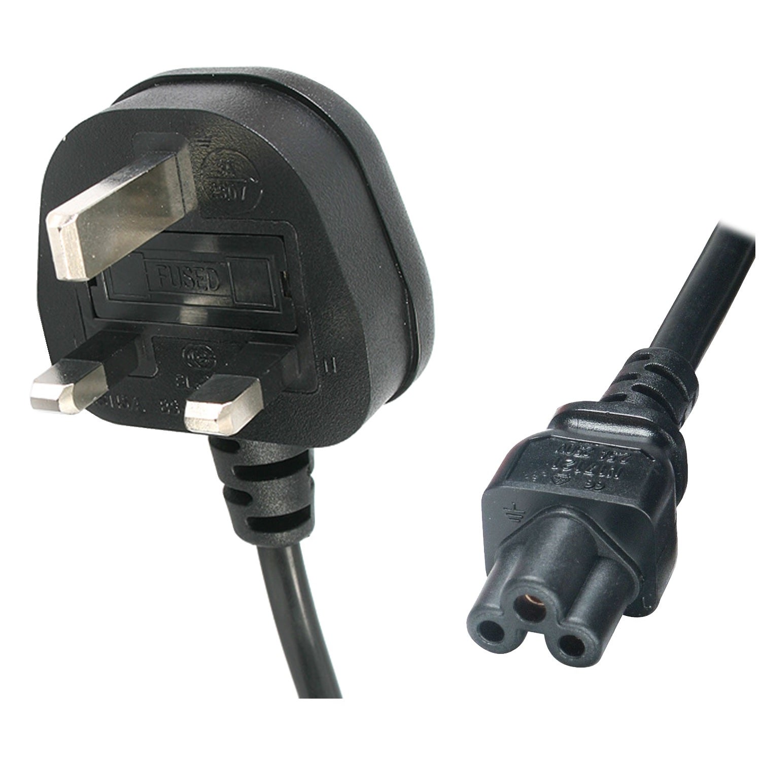UK 3 Pin Plug to IEC C5 Image