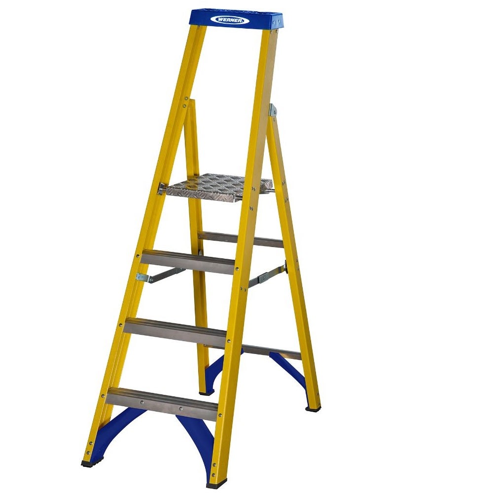 Werner 717 Series Fibreglass Step Ladders - Platform Image