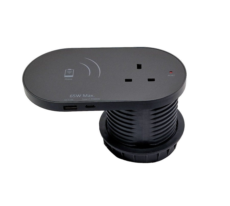 Wireless Charging Smart Desk Grommet Image