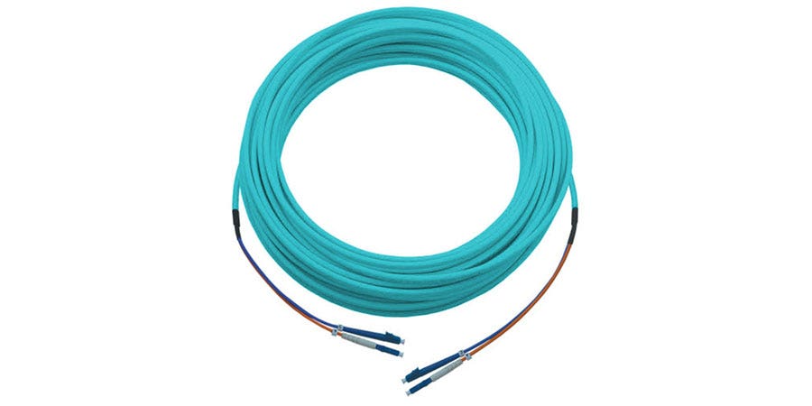 OM3 Flattwin Fibre Patch Lead LC-LC Image