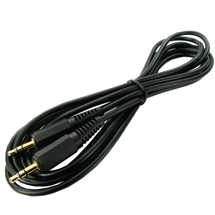 Audio Jack Lead 3.5mm Stereo Gold Plated Black (L)15Mtr