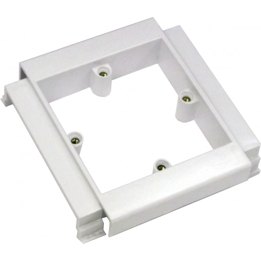 Schneider Trunking Maxi Socket Outlet Box Single Gang PVC White (H)100mm