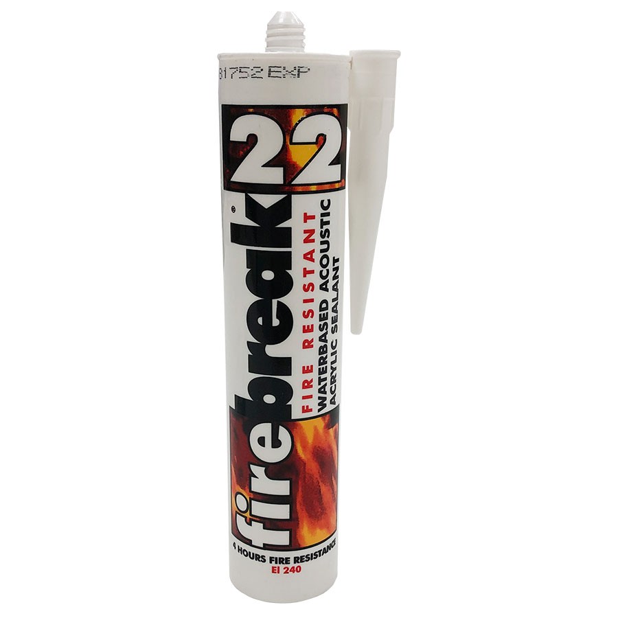 Firebreak 22 Fire Resistant & Accoustic Acrylic Sealant White Volume 310ml