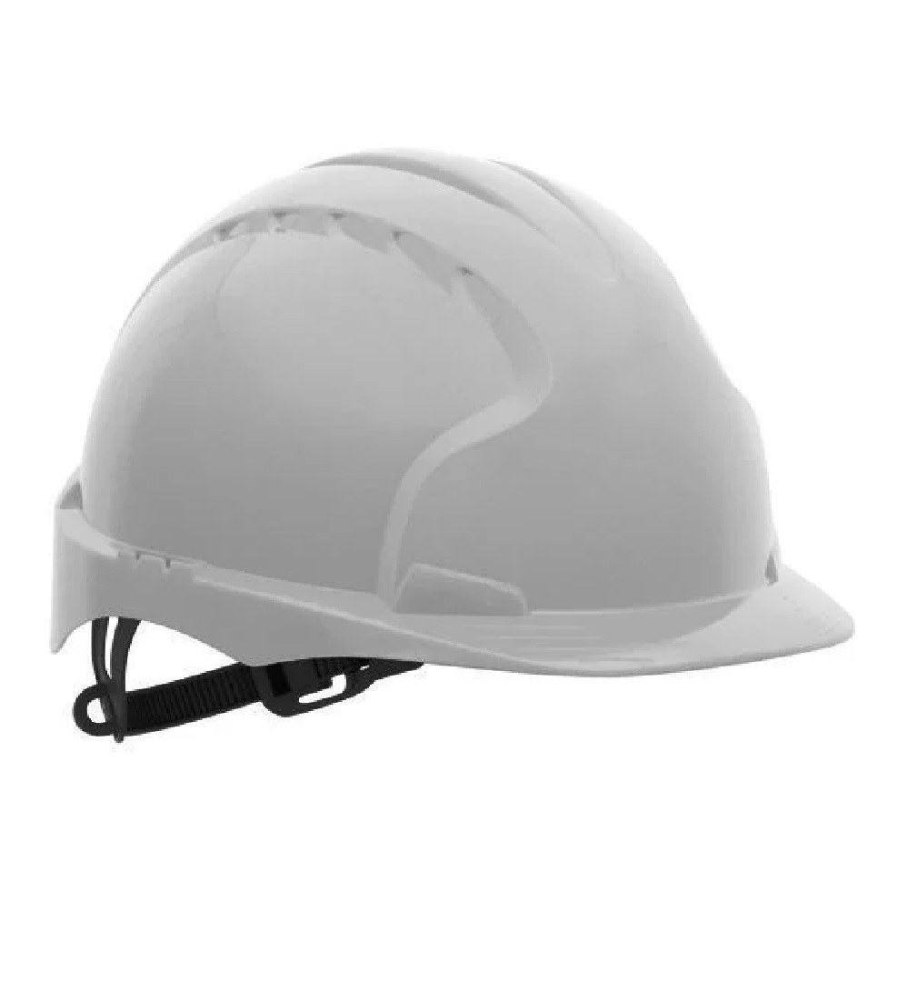 JSP Safety Helmet EVO2 Comfort Plus Comes With Slip Ratchet Vented Conforms to EN397 White