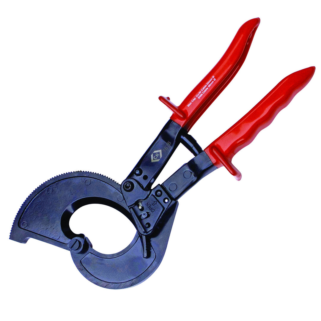 CK Heavy Duty Ratchet Cable Cutters T3678 (L)280mm Cable Size (up to) 52mm or Steel Wire Armour 32mm