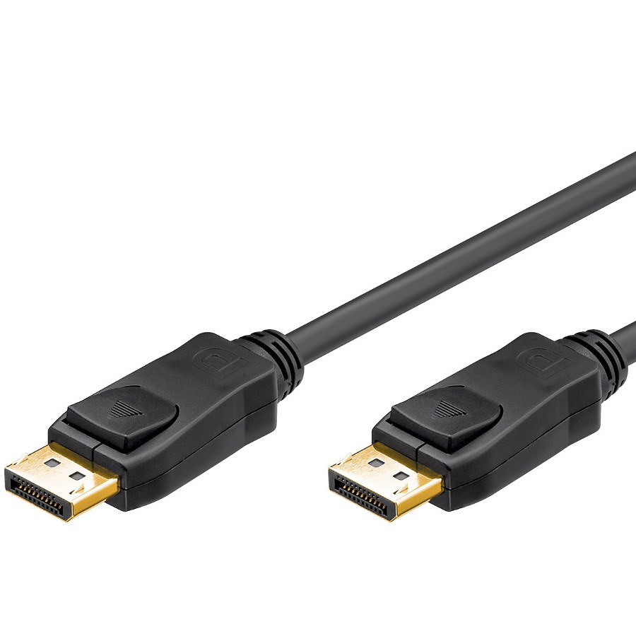 DisplayPort Lead V1.2 Gold Plated Black (L)1Mtr