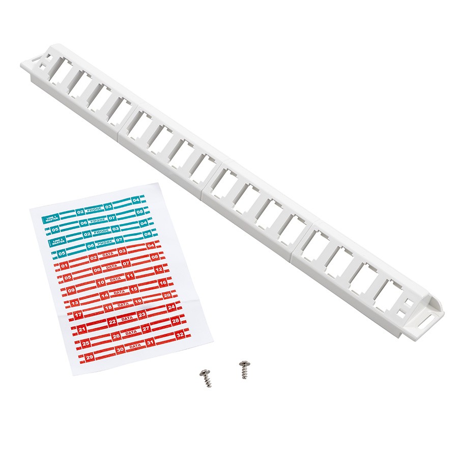 Prysmian Home Hub (Unloaded) Patch Panel Kit Comes With Fixings & Labels XKTSC00313 White