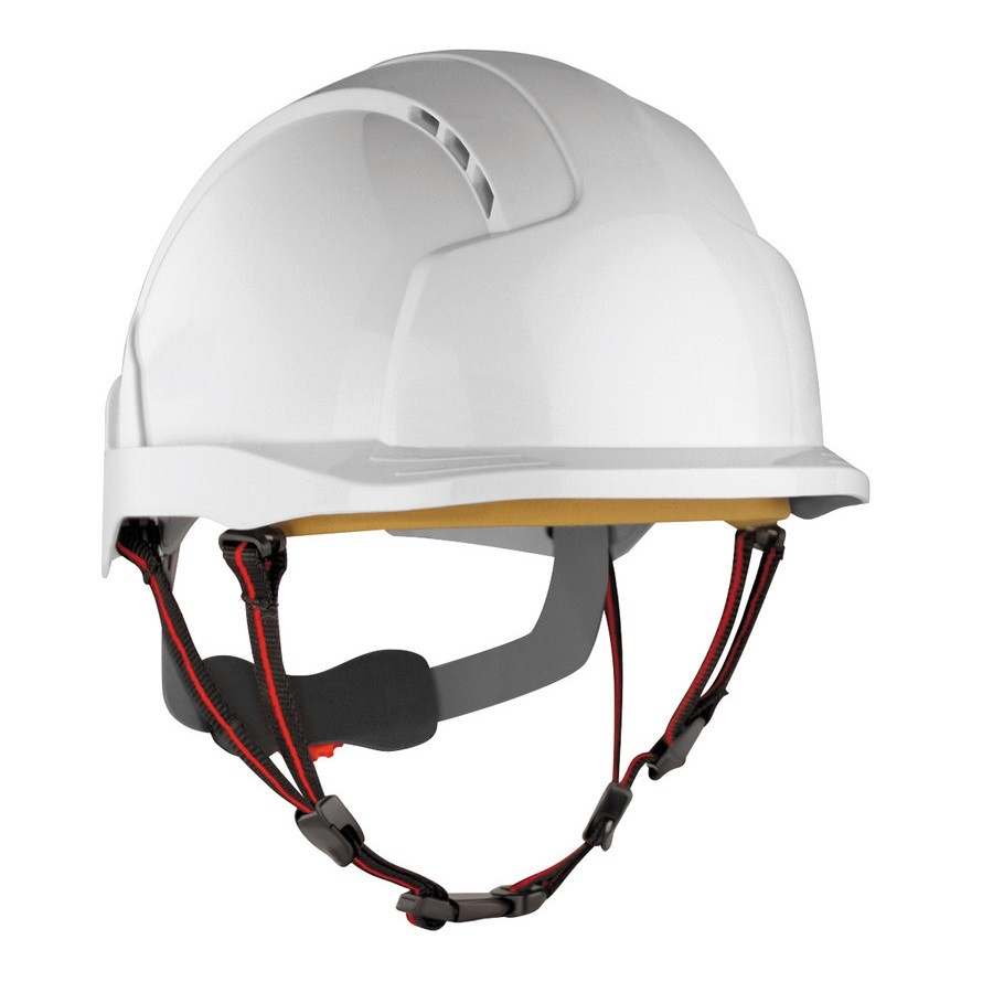 JSP Safety Helmet EVOLite Skyworker Comes With CR2 Silver Reflectors White