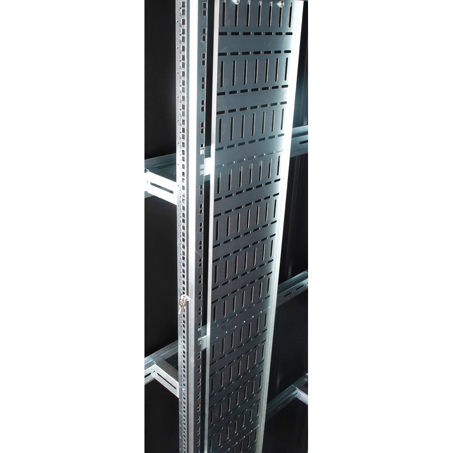 Lande Cable Tray Multi Slotted Version KDG-CMT-16UK-ZN Zinc Plated (H)16U x (W)200mm