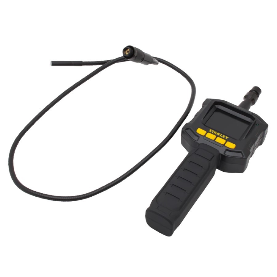 Stanley Inspection Camera 1m Flexible Camera Tube Colour LCD Monitor IP67 STHT0-77363 Camera Wand Width 8mm