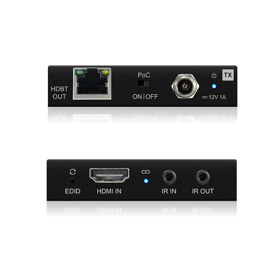 Blustream Slimline HDBaseT Extender Kit 4K @ 40m 1080p @ 70m Bi-directional PoC HEX70SL-KIT