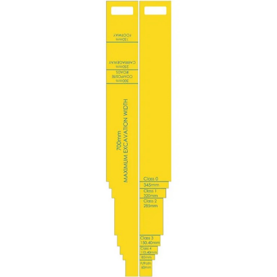 Trench/Reinstatement Measuring Stick (W)115mm x (L)1000mm